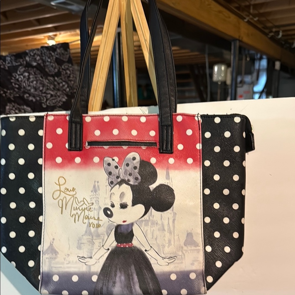 Disney Minnie Mouse Polka Dot Shoulder Bag - Black, Red, White